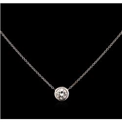 0.46ct Diamond Necklace - 14KT White Gold