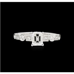 EGL USA Cert 1.39ctw Diamond Ring - 18KT White Gold