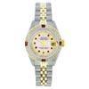 Image 1 : Rolex Two-Tone Diamond and Ruby DateJust Ladies Watch