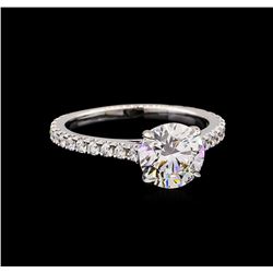 GIA Cert 2.55ctw Diamond Ring - 14KT White Gold