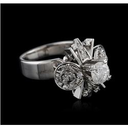 14KT White Gold 1.00ctw Diamond Ring