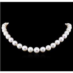 South Sea Cultured Pearl and Diamond Necklace