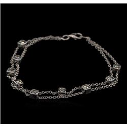 1.00ctw Diamond Bracelet - 18KT White Gold