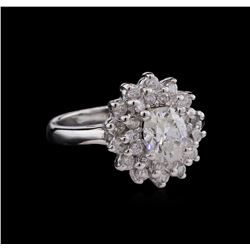 1.59ctw Diamond Ring - 14KT White Gold