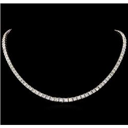 18KT White Gold 24.39ctw Diamond Necklace