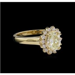 1.36ctw Diamond Ring - 14KT Yellow Gold