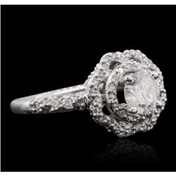 14KT White Gold 0.95ctw Diamond Ring