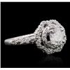Image 1 : 14KT White Gold 0.95ctw Diamond Ring