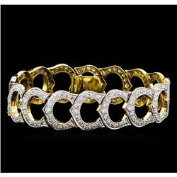 5.11ctw Diamond Bracelet - 18KT Yellow Gold