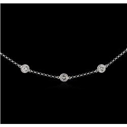 5.78ctw Diamond Necklace - 14KT White Gold