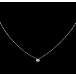 0.25ct Diamond Necklace - 14KT White Gold