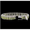 Image 3 : Crayola 12.16ctw Peridot Bracelet - .925 Silver