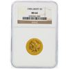 Image 1 : 1908 NGC MS64 $5 Liberty Head Half Eagle Gold Coin