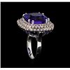 Image 4 : 14KT White Gold 16.51ct GIA Cert Tanzanite and Diamond Ring
