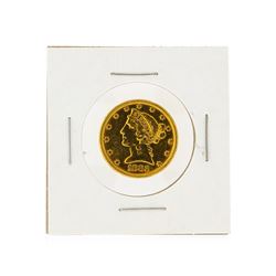 1882 $5 Liberty Head Half Eagle Gold Coin