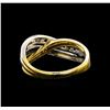 Image 3 : 0.15ctw Diamond Ring - 14KT Two-Tone Gold