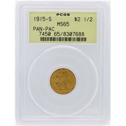 1915-S PCGS MS65 $2.50 Panama Pacific Exposition Gold Coin