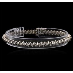 14KT White Gold 0.60ctw Diamond Tennis Bracelet