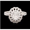Image 2 : 14KT White Gold 1.66ctw Diamond Ring