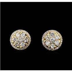 2.18ctw Diamond Earrings - 14KT Yellow Gold