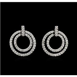 2.00ctw Diamond Earrings - 14KT White Gold