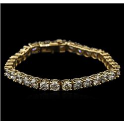 14KT Yellow Gold 16.07ctw Diamond Tennis Bracelet