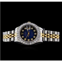 Rolex 18KT Two-Tone 1.38ctw Diamond DateJust Ladies Watch