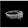 Image 1 : 0.57ctw Diamond Ring - 14KT White Gold