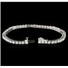 Image 3 : 14KT White Gold 4.63ctw Diamond Tennis Bracelet