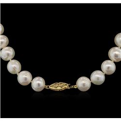 11MM Freshwater Pearl Necklace With 14KT Yellow Gold Clasp