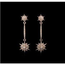 1.72ctw Diamond Earrings - 14KT Rose Gold