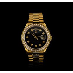 Rolex 18KT Yellow Gold 2.00ctw Diamond DayDate Men's Watch