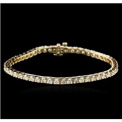 14KT Yellow Gold 6.06ctw Diamond Tennis Bracelet