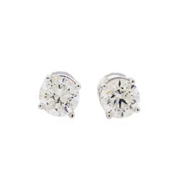 1.50ctw Diamond Stud Earrings - 14KT White Gold