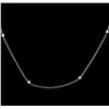 Image 1 : 0.20ctw Diamond Necklace - 14KT White Gold