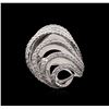 Image 2 : 1.11ctw Diamond Ring - 14KT White Gold