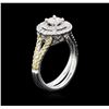 Image 3 : 0.93ctw Diamond Ring - 14KT White Gold