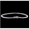 Image 2 : 3.20ctw Diamond Bracelet - 18KT White Gold