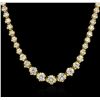 Image 2 : 18KT Yellow Gold 4.51ctw Diamond Necklace