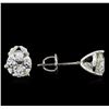 Image 2 : 2.02ctw Diamond Solitaire Earrings - Platinum