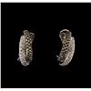 Image 1 : 1.00ctw Diamond Earrings - 18KT White Gold