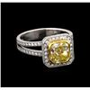 Image 1 : 18KT White Gold 2.75tcw Diamond Ring