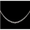 Image 2 : 18KT White Gold 15.80ctw Diamond Necklace
