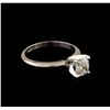 Image 1 : 1.03ct Diamond Solitaire Ring - 14KT White Gold
