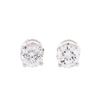 Image 1 : 1.02ctw Diamond Stud Earrings - 14KT White Gold
