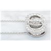 Image 2 : 3.16ctw Diamond Pendant - 14KT White Gold