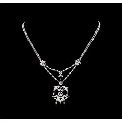 2.60ctw Diamond Necklace - 18KT White Gold