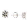 Image 2 : 1.40ctw Diamond Stud Earrings - 14KT White Gold