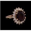 Image 1 : 14KT Rose Gold 7.94ct Ruby and Diamond Ring