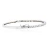 Image 2 : 14KT White Gold 1.32ctw Diamond Bangle Bracelet